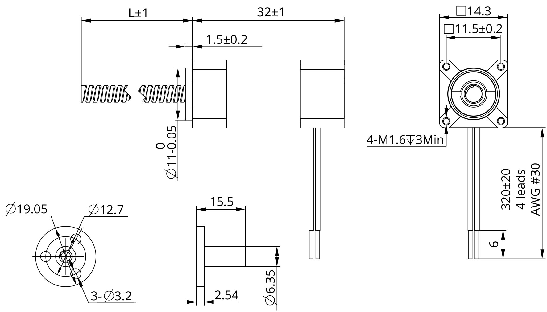 external actuator demension