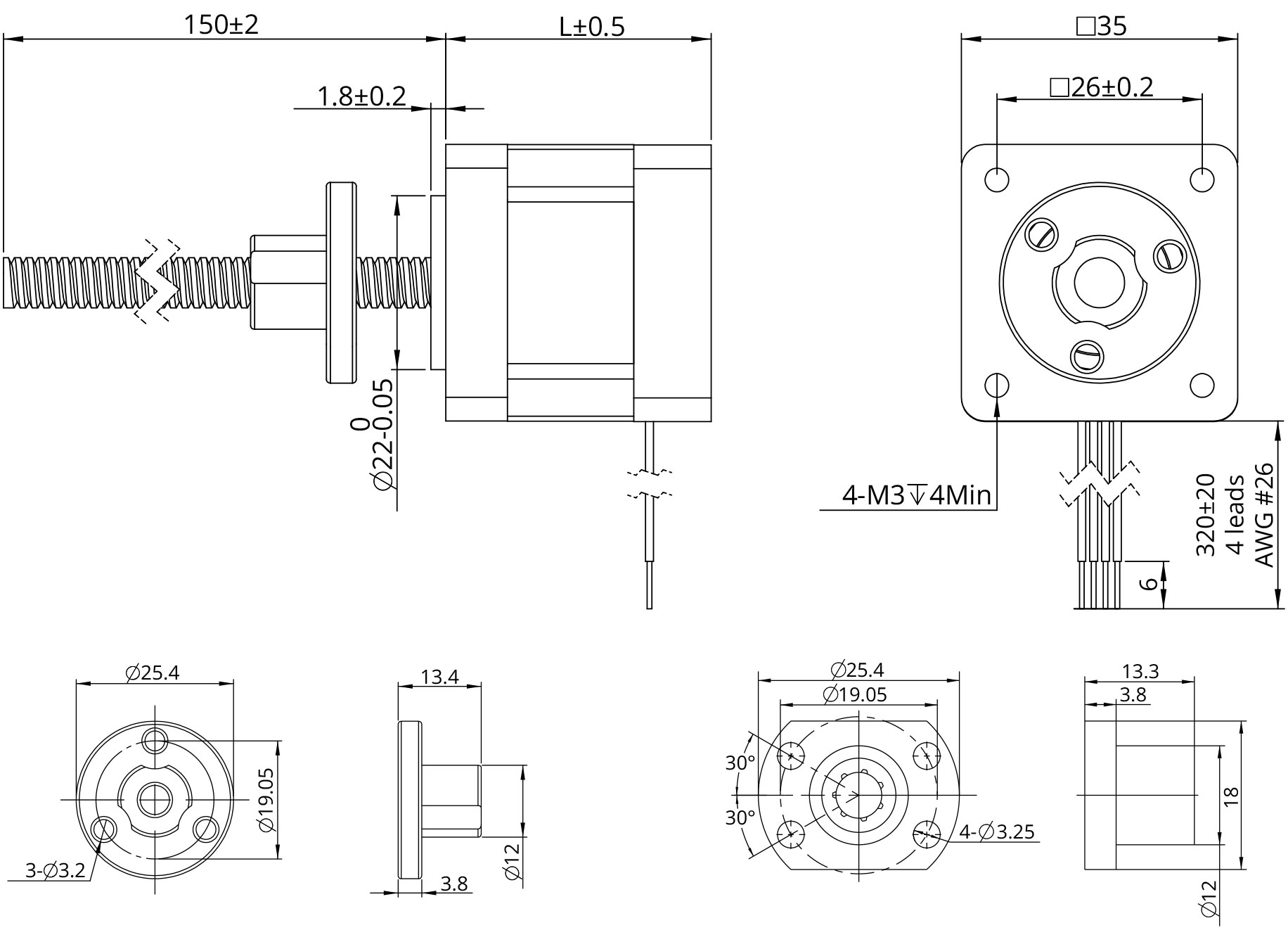 external actuator demension