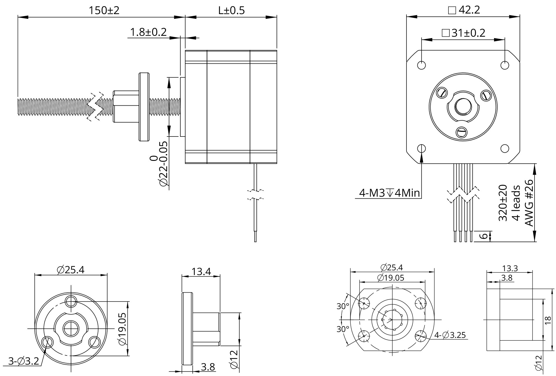 external actuator demension