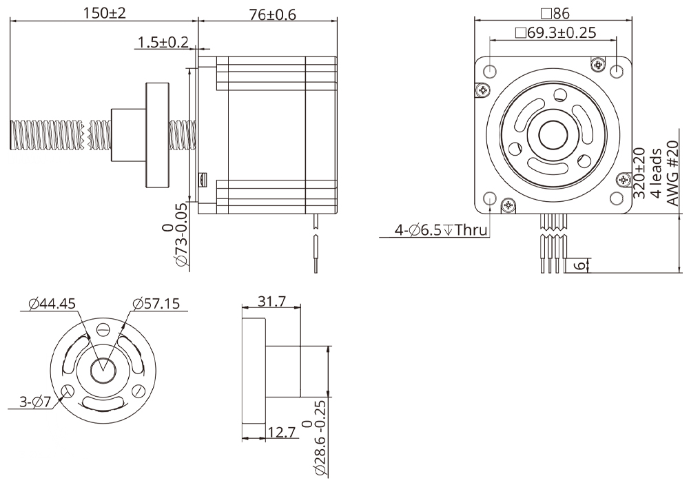 external actuator demension