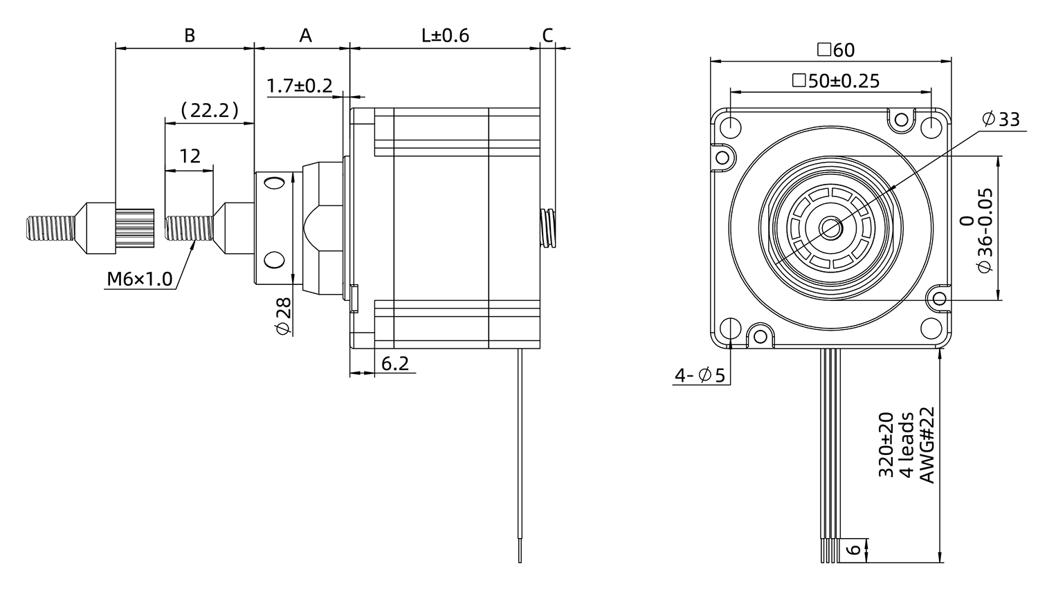 kaptive actuator demension