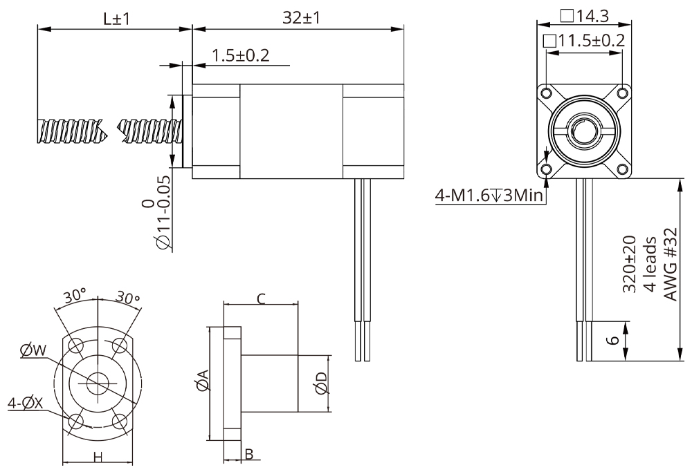 external actuator demension