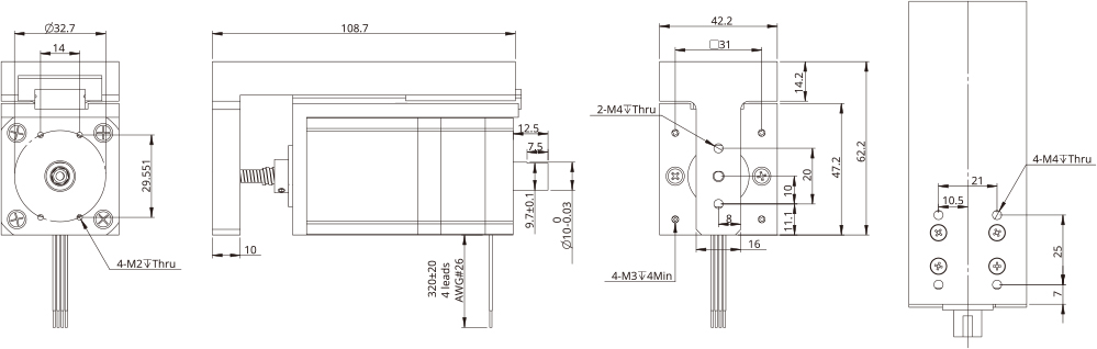 external actuator demension