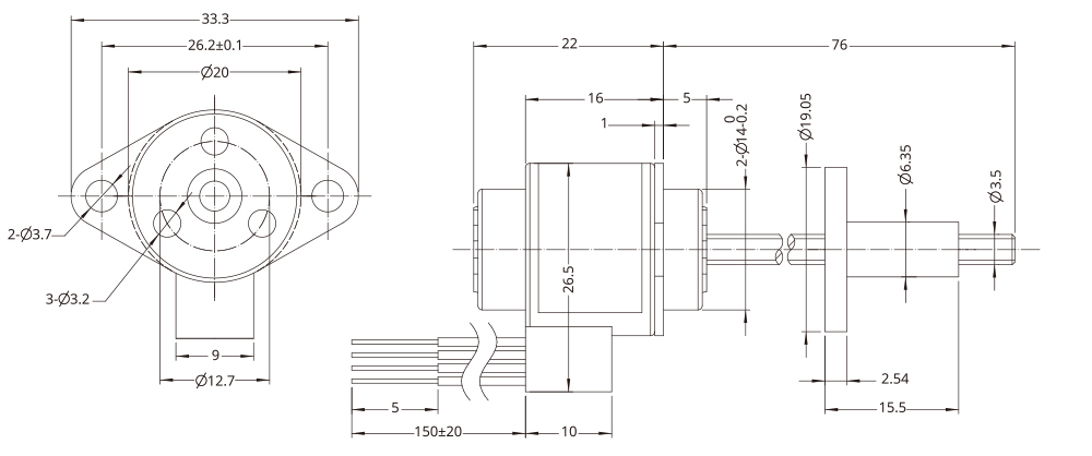 external actuator demension