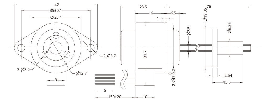 external actuator demension