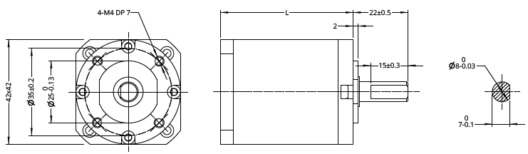 Planetary Gearbox Dimensional