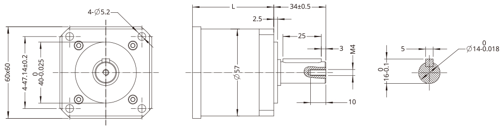 Planetary Gearbox Dimensional