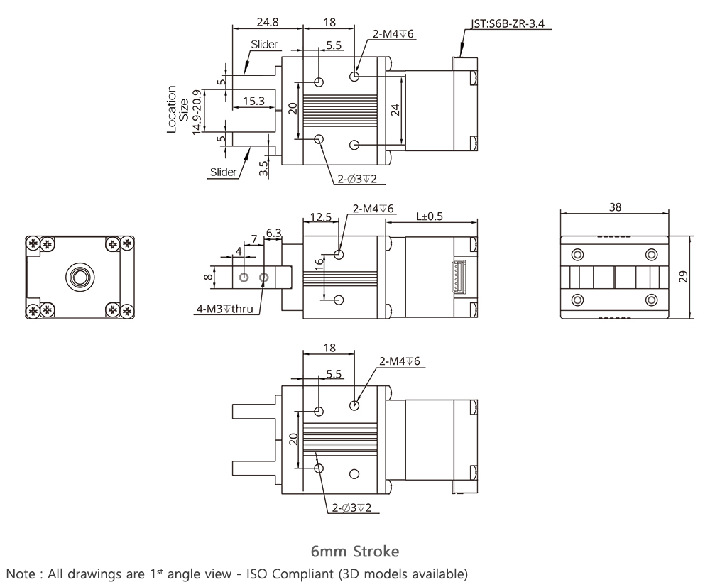 external actuator demension