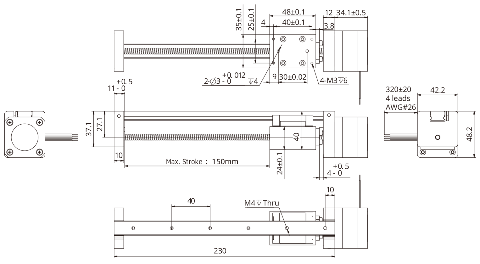 external actuator demension